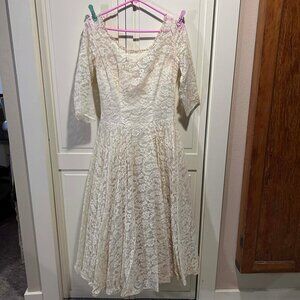 Vintage Emma Domb 1960’s Wedding Gown